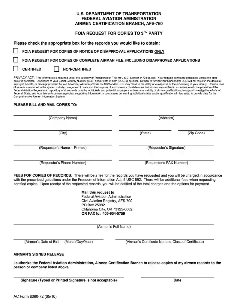 foia request disapproval form Preview on Page 1