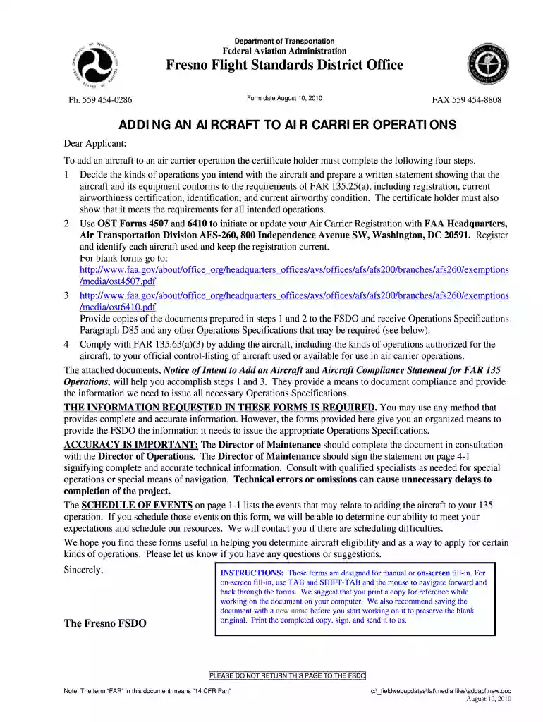 adding aircraft form Preview on Page 1