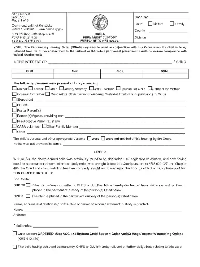 ky permanent custody Preview on Page 1