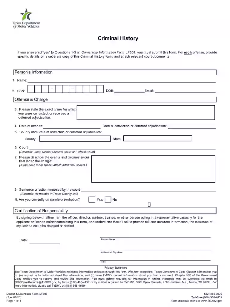 txdmv please example form Preview on Page 1