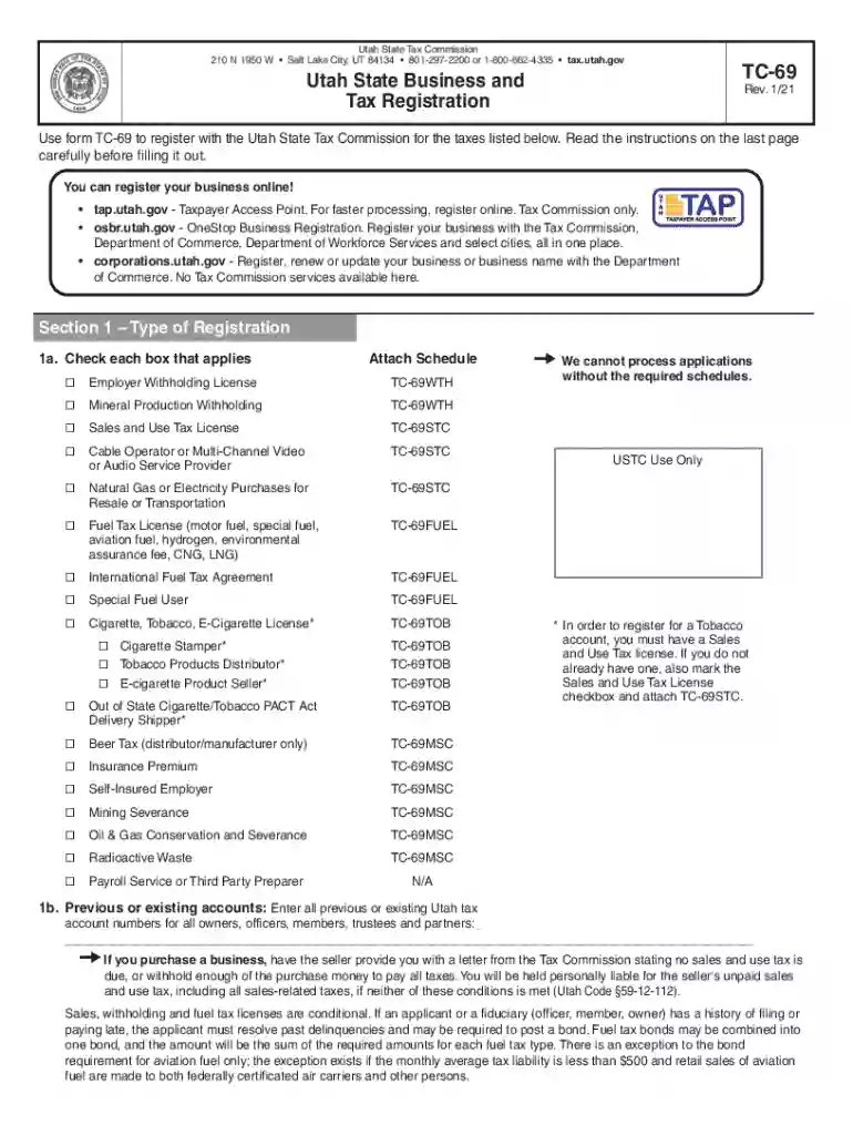 utah payroll tax registration Preview on Page 1