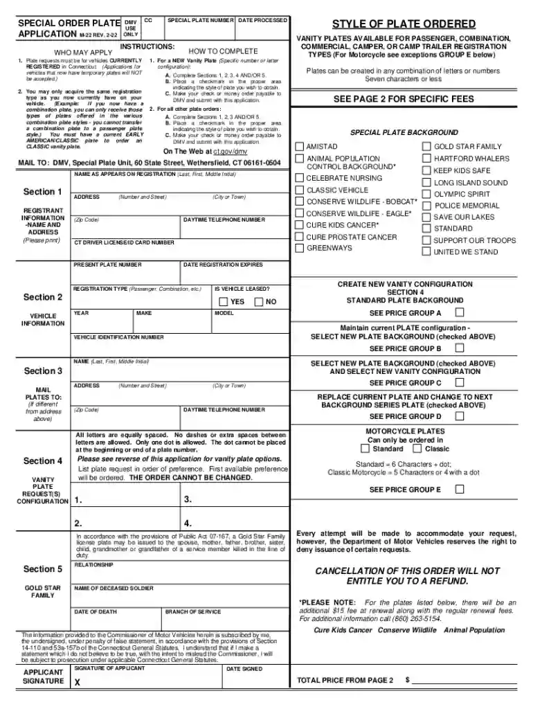 ct m 22 form Preview on Page 1