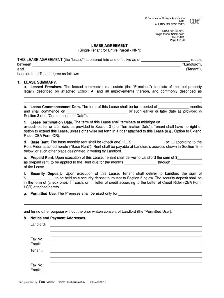 CBA Form STNNN Preview on Page 1