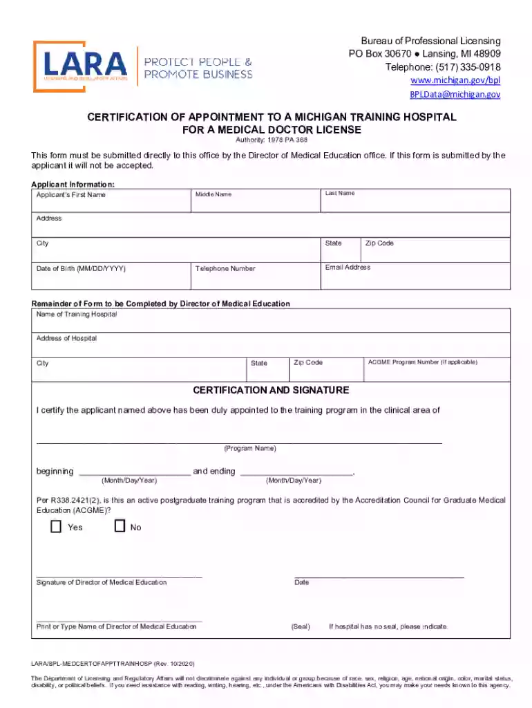 certificate of appointment Preview on Page 1