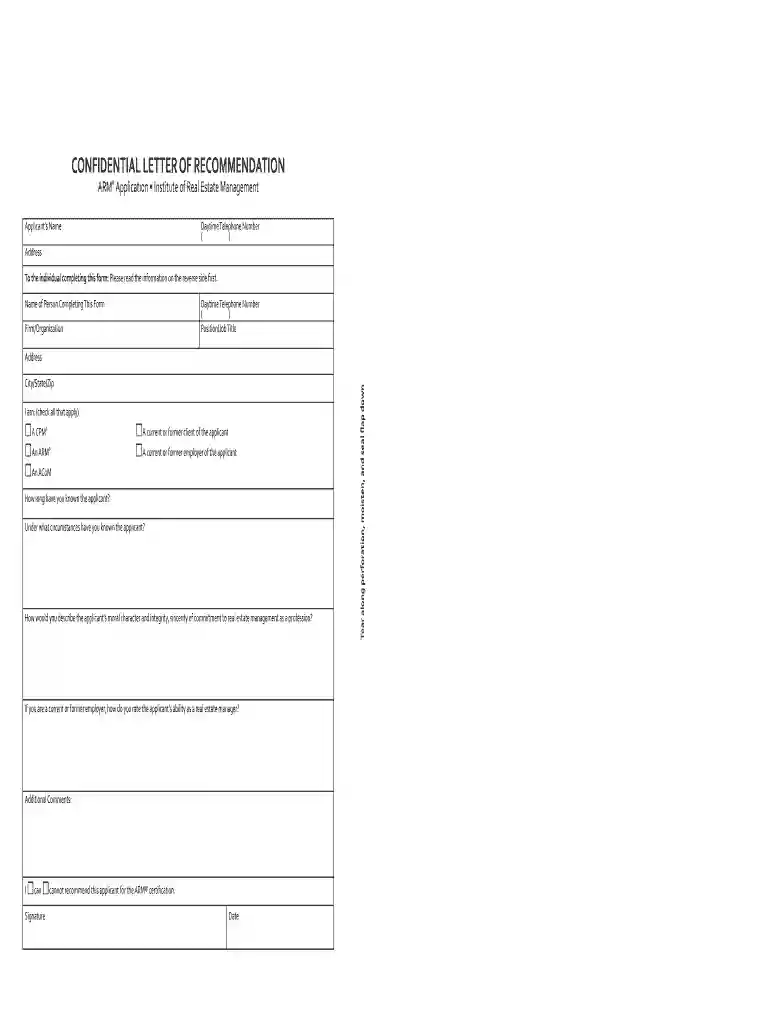 arm letter recommendation Preview on Page 1