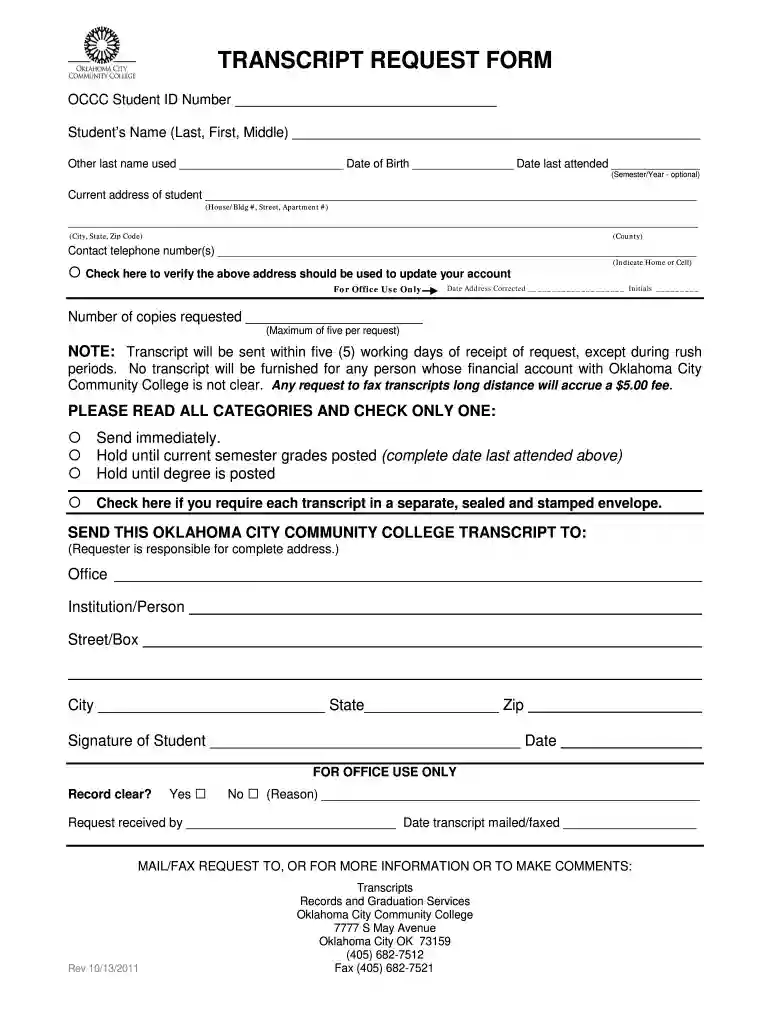 occc transcript Preview on Page 1