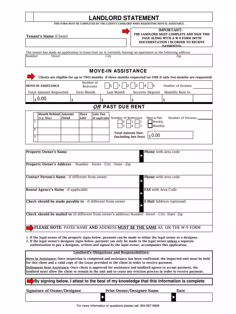 hopwa landlord Preview on Page 1