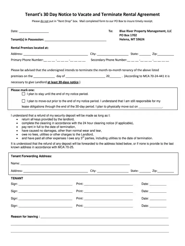 30 day notice to vacate florida pdf free Preview on Page 1