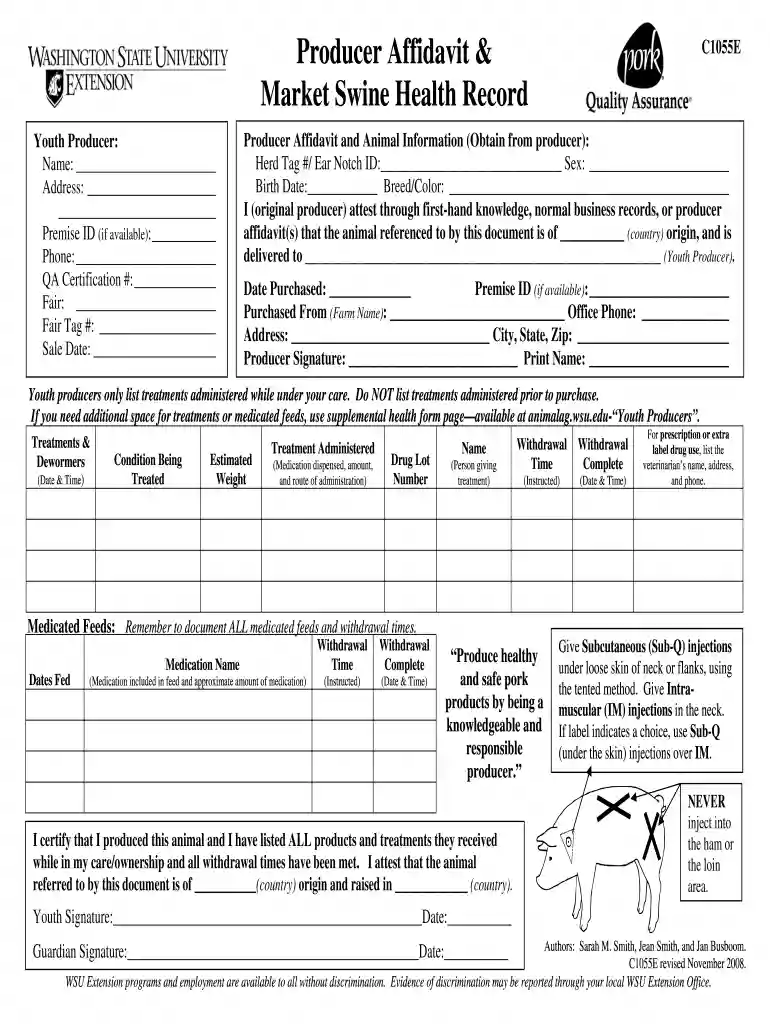 producer affidavit Preview on Page 1