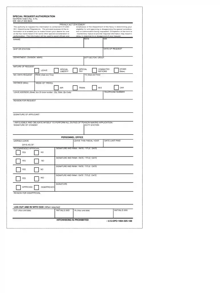 navy special request Preview on Page 1