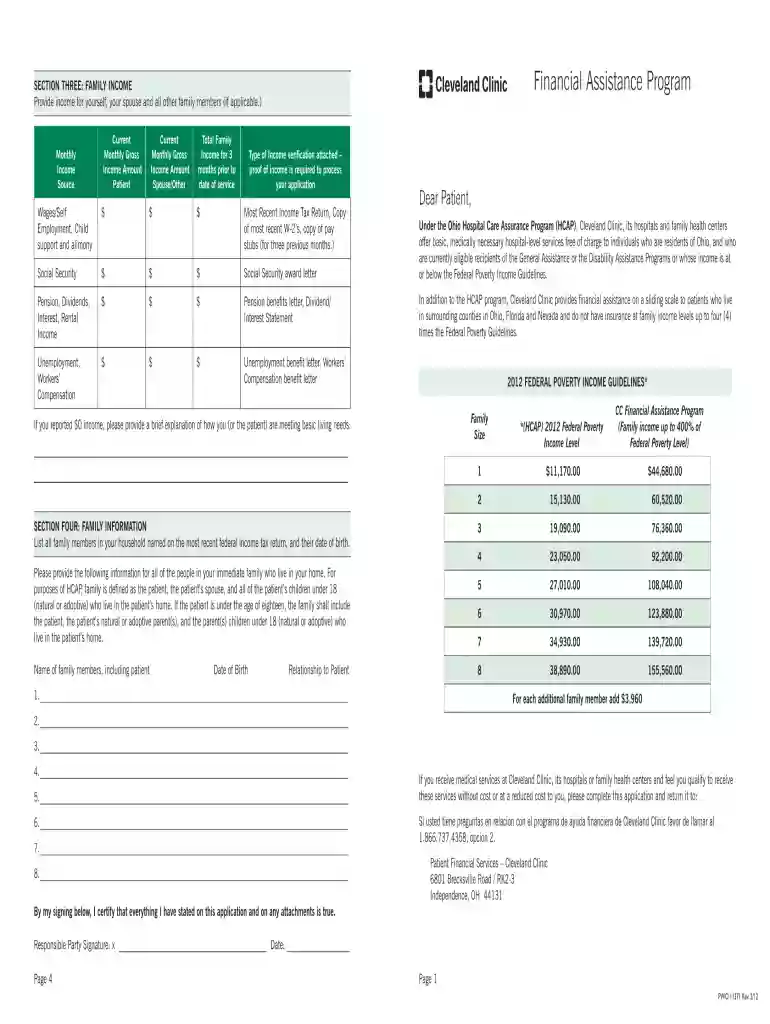 cleveland clinic financial assistance Preview on Page 1