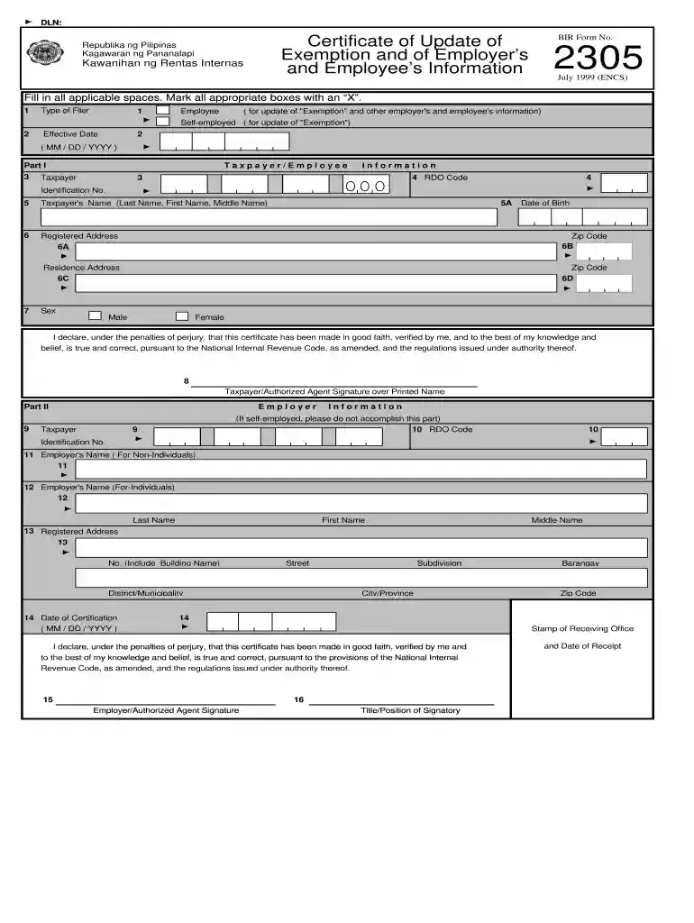 bir 2305 Preview on Page 1
