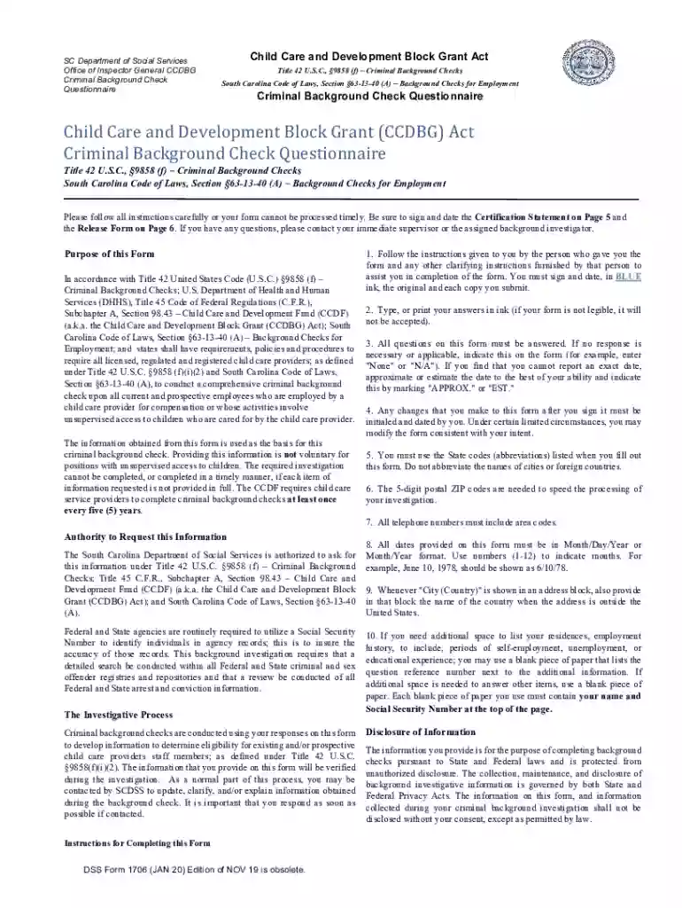 Office of Inspector General CCDBG Preview on Page 1