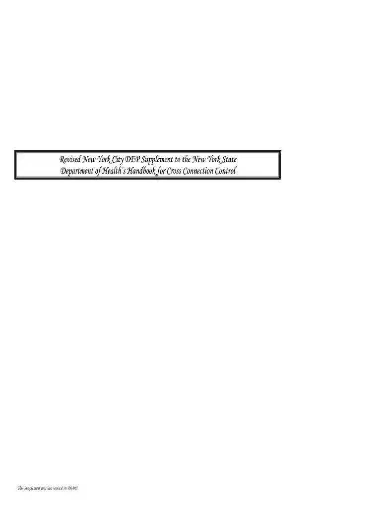 nyc dep cross connection requirements Preview on Page 1