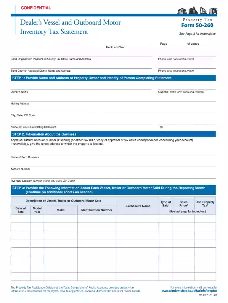 property tax form 50 260 2011 Preview on Page 1