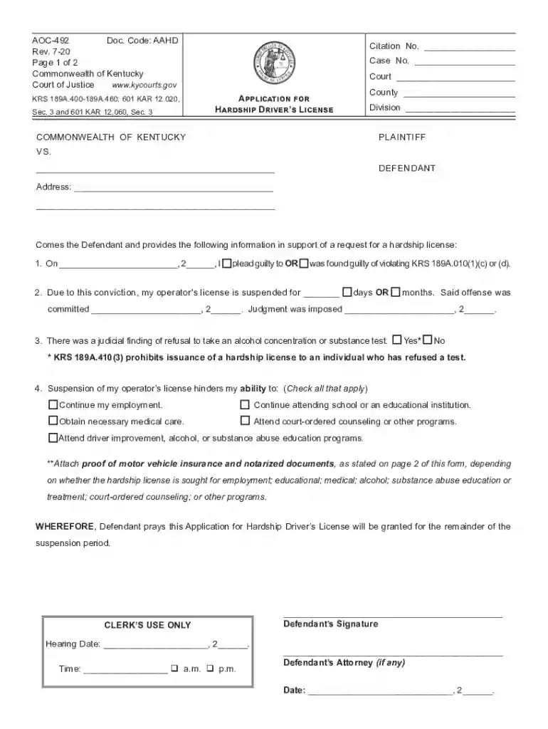 can i apply for hardship license online Preview on Page 1