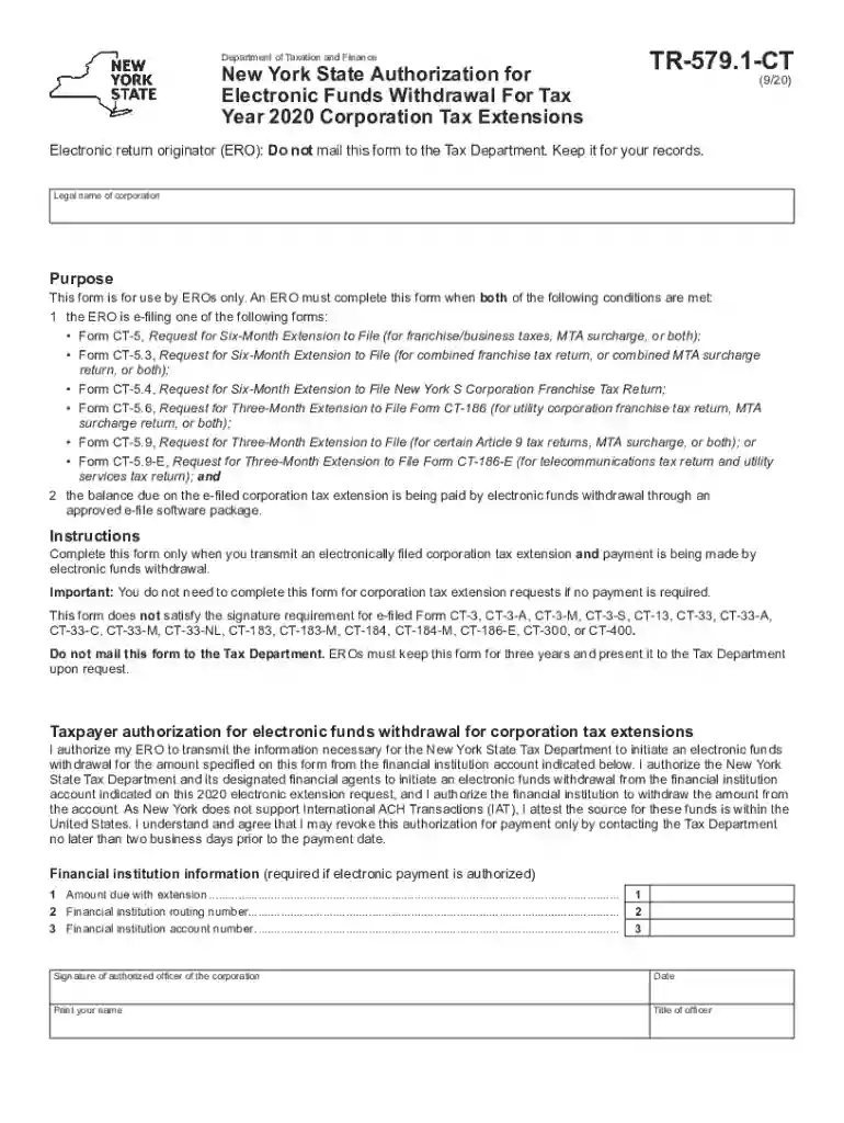 form tr 579 ct Preview on Page 1