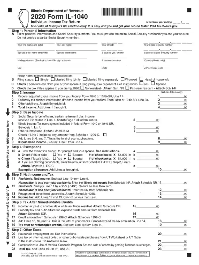 illinois tax forms Preview on Page 1