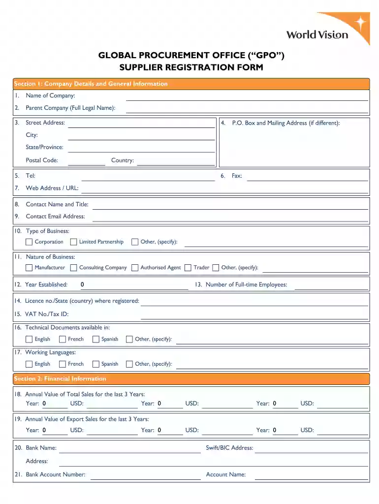 world vision application form pdf Preview on Page 1