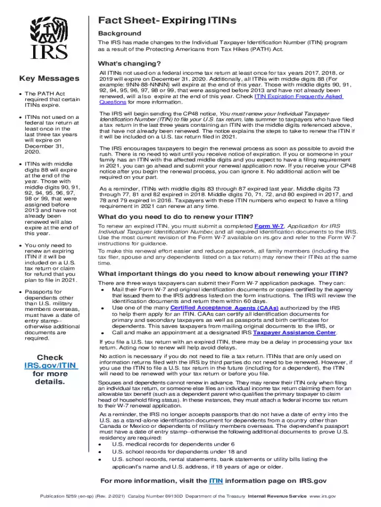 dhs 5259 Preview on Page 1