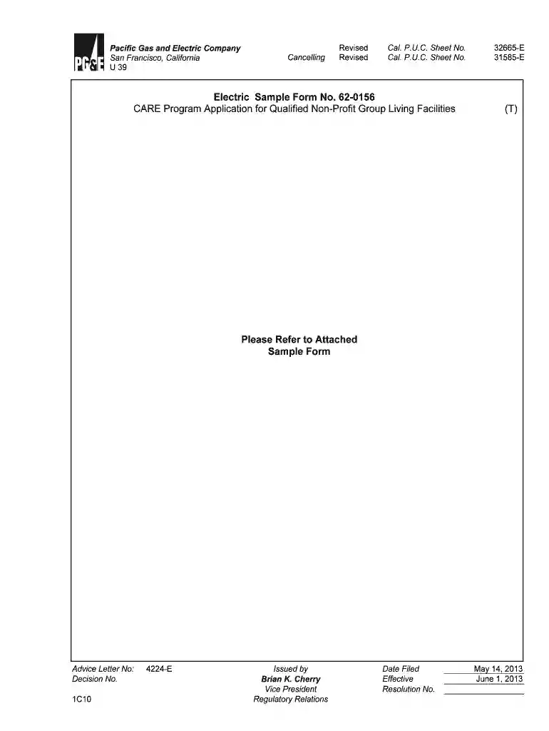 pge 62 0156 2012 form Preview on Page 1