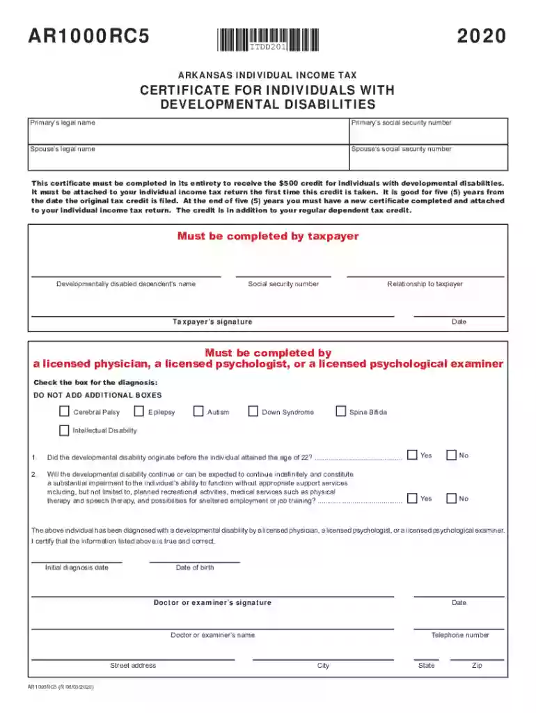 ar1000rc5 form Preview on Page 1
