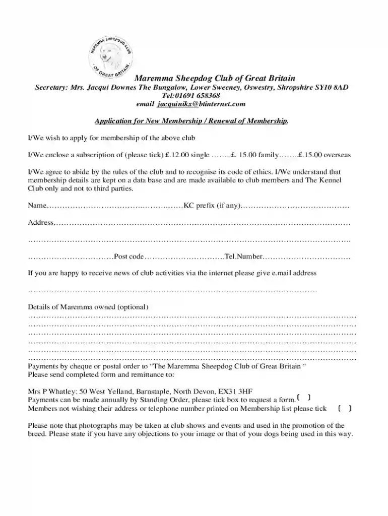 renewal documentation Preview on Page 1