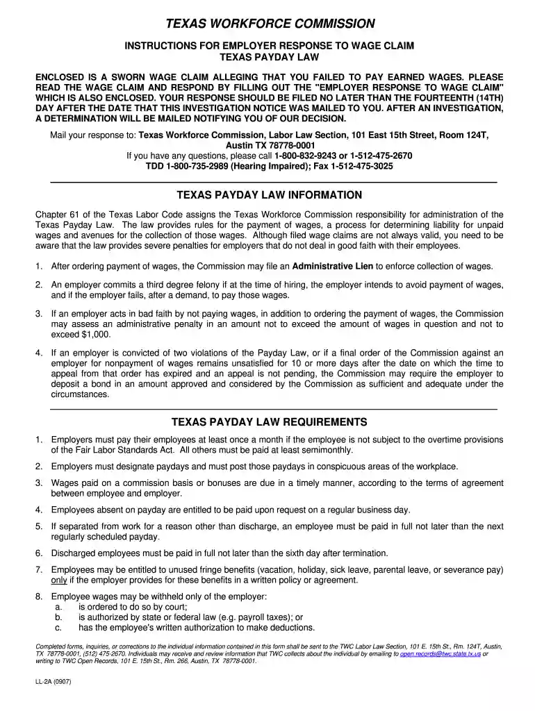 texas payday law Preview on Page 1