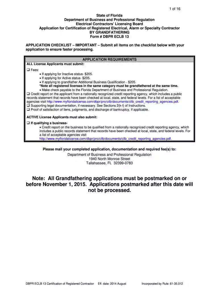 eclb 13 grandfathering pdf Preview on Page 1