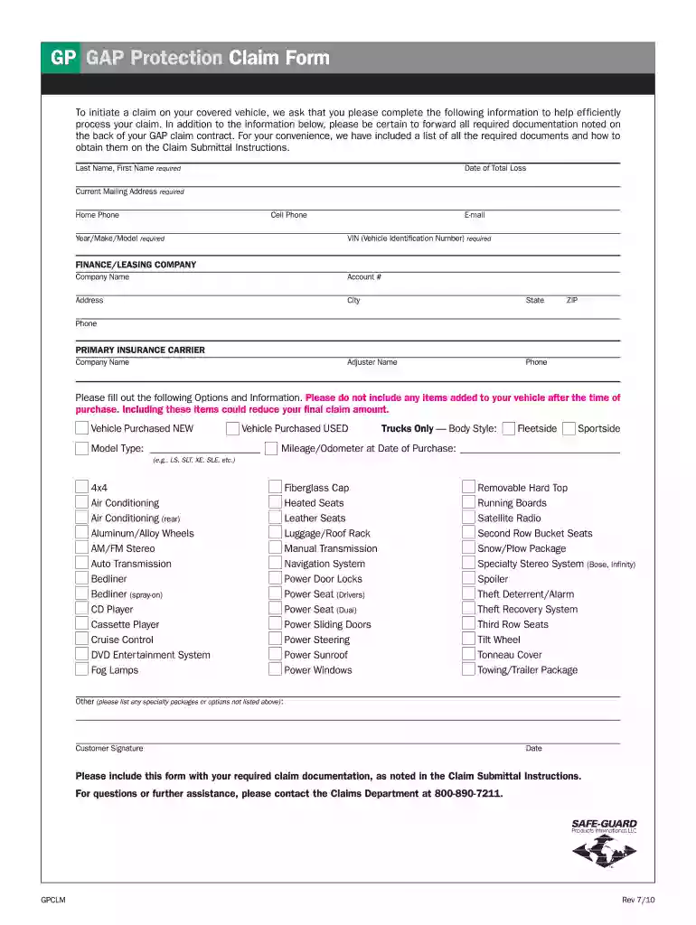 safeguard gap insurance Preview on Page 1