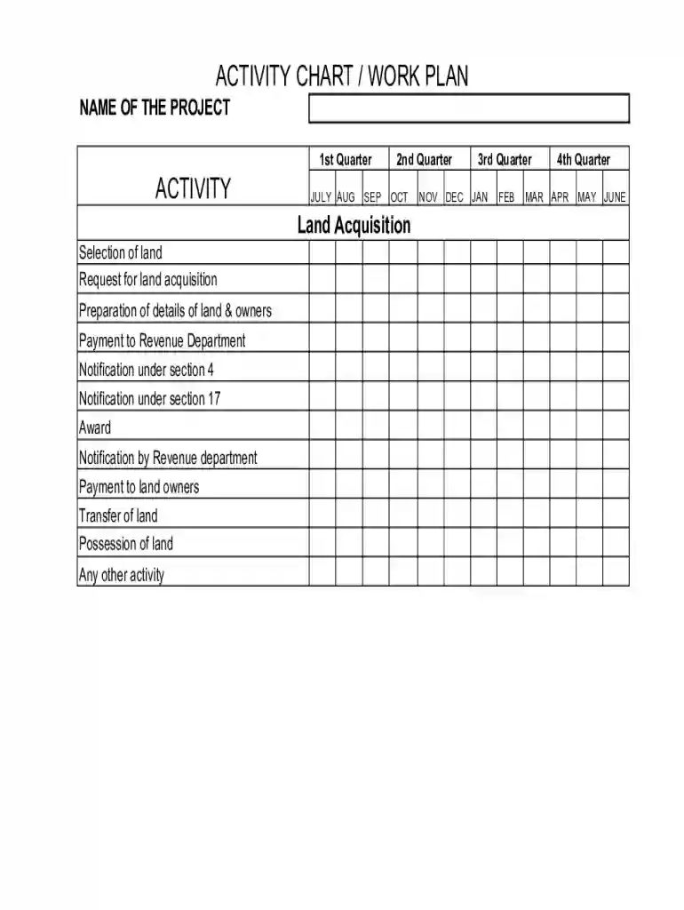Activity Chart xls Preview on Page 1