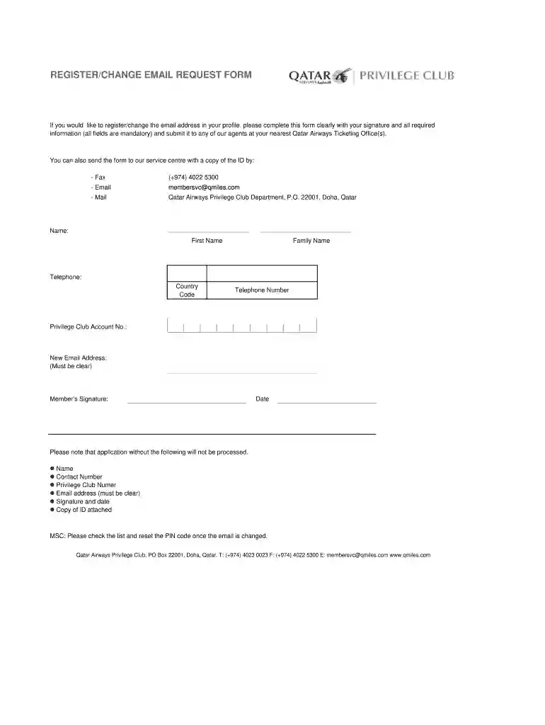 discharge form qatar airways Preview on Page 1