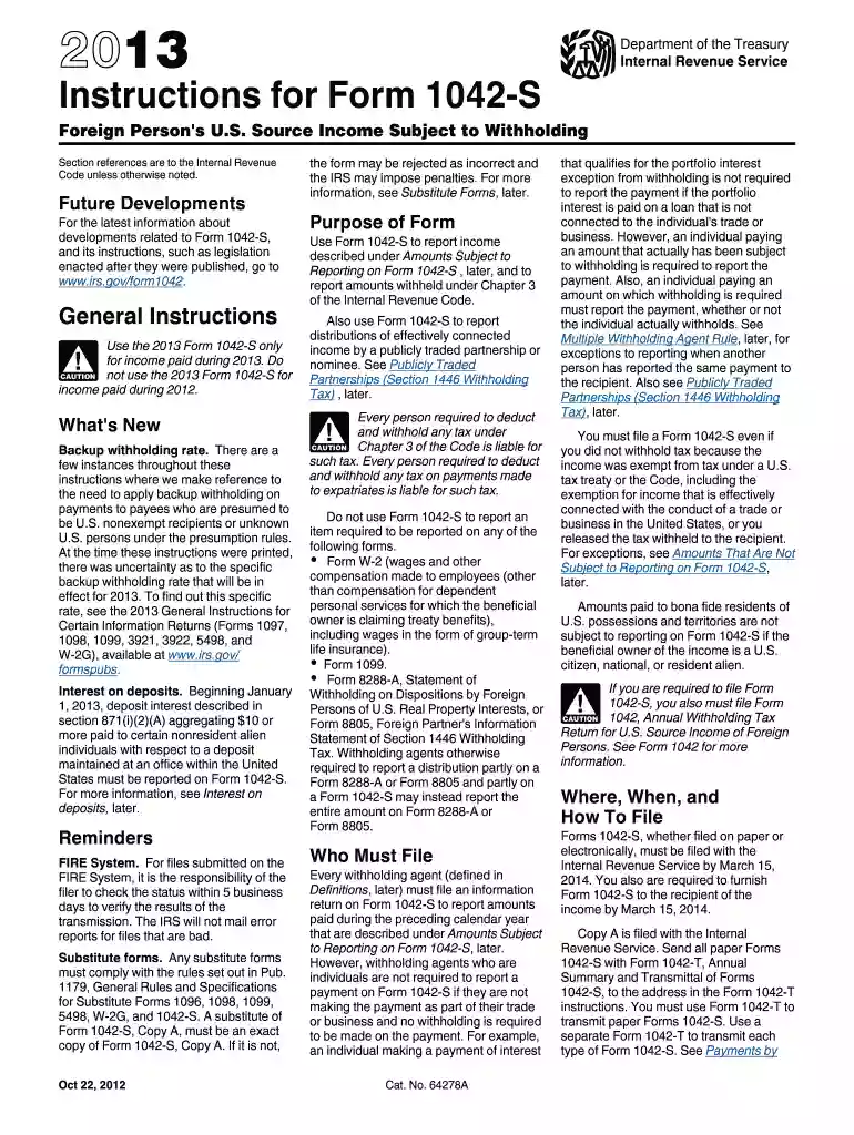 1042 s 2012 form Preview on Page 1