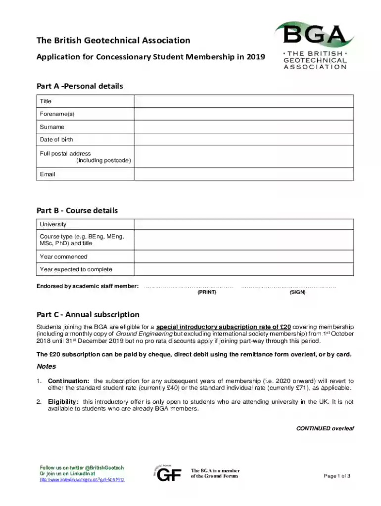The British Geotechnical Association Preview on Page 1