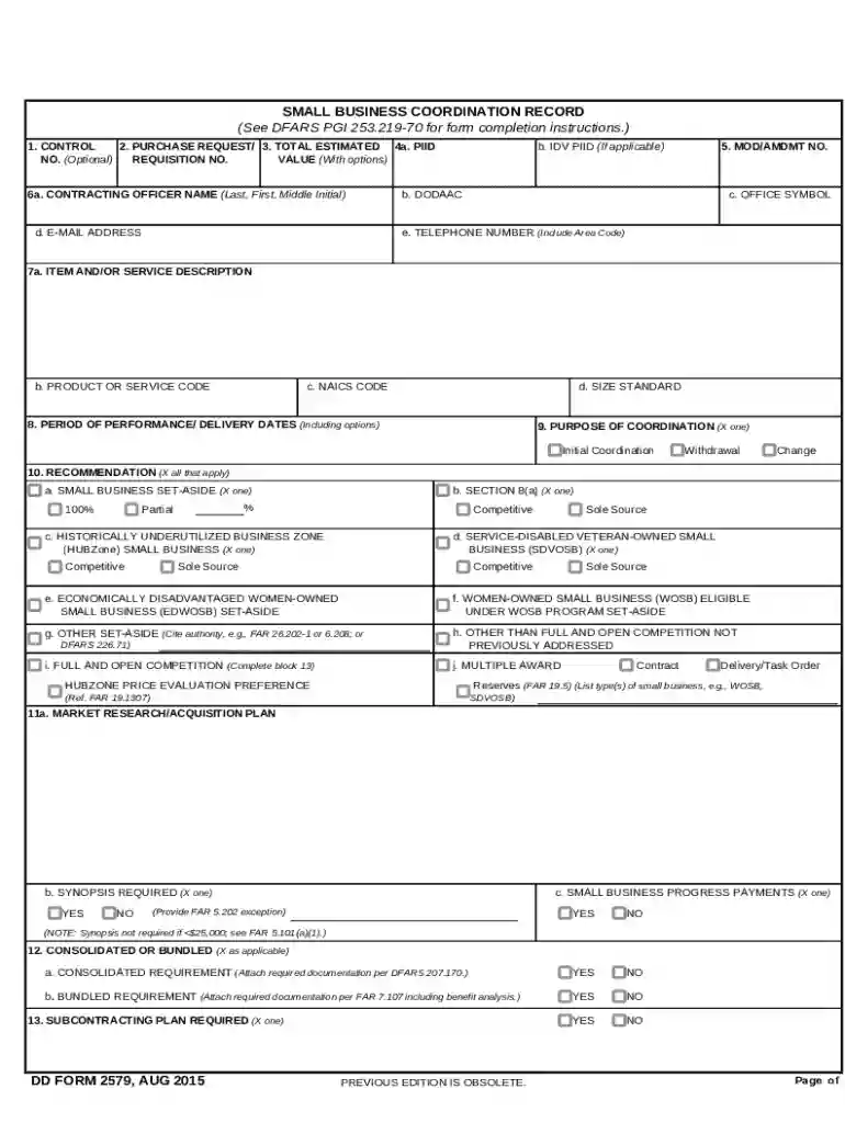 2579 form Preview on Page 1