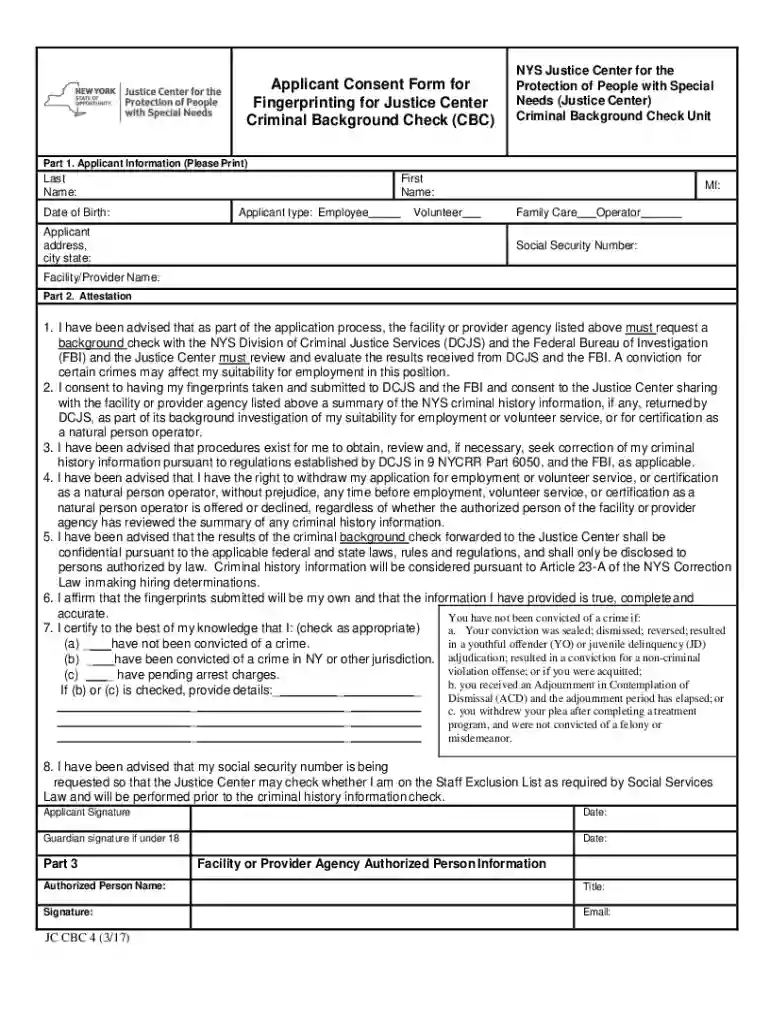 Criminal Background Check (CBC) ProcessJustice Center ApplicantsState of California - Department of Preview on Page 1