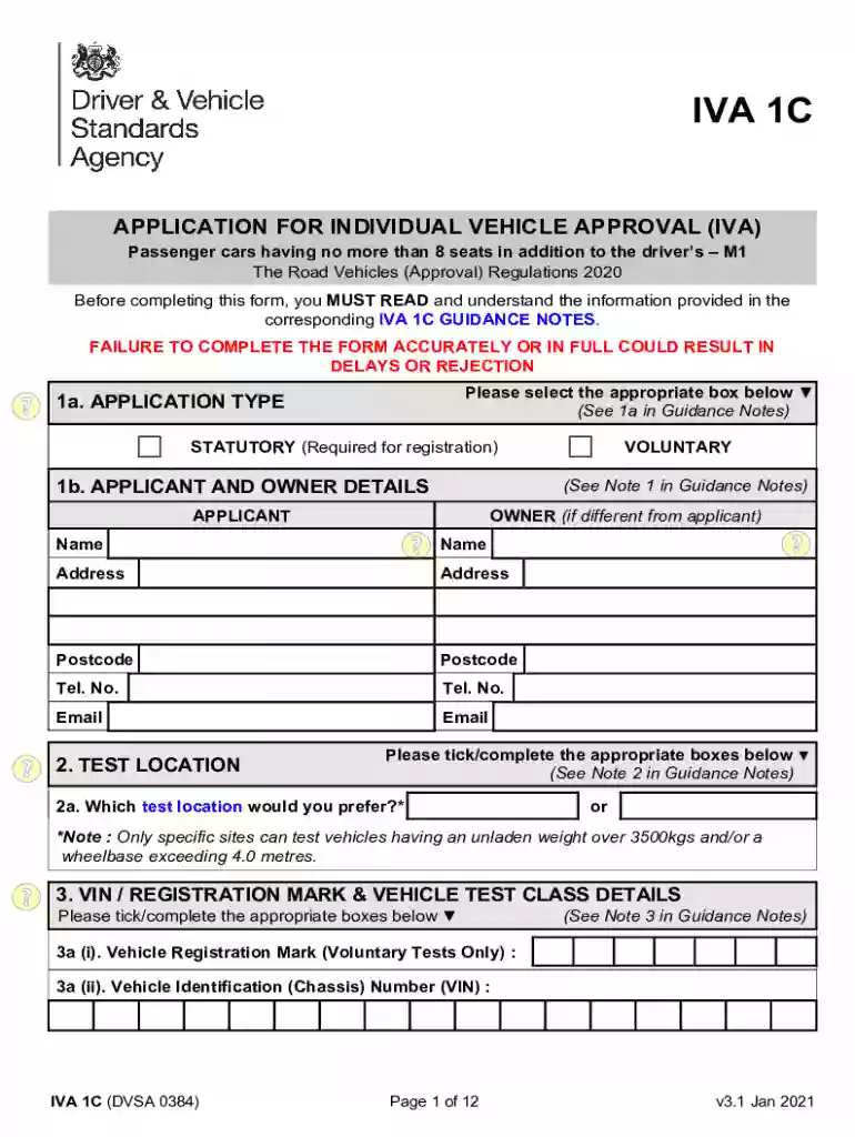 iva 1c form Preview on Page 1