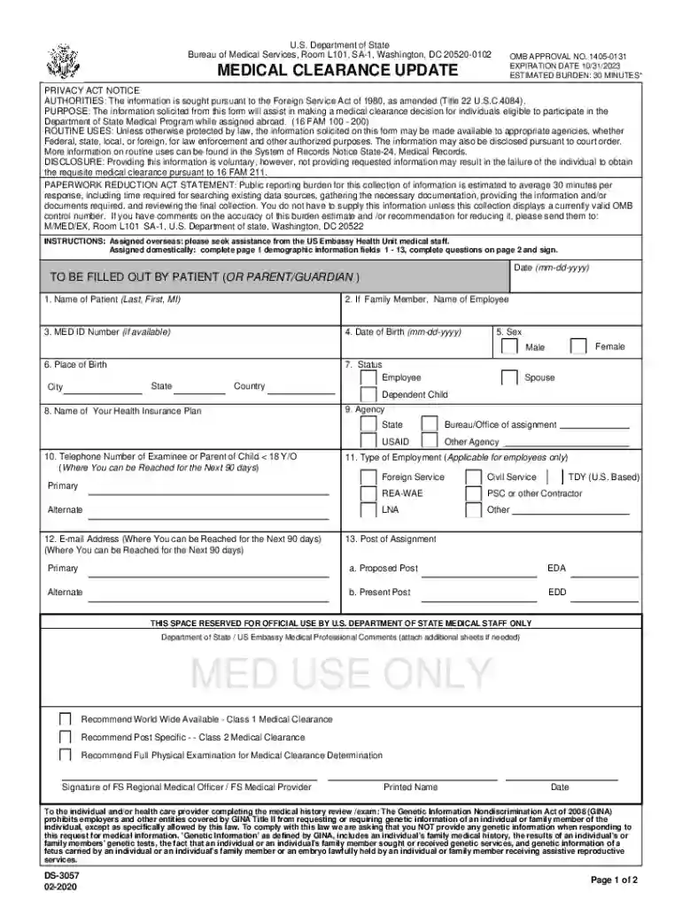 ds update form Preview on Page 1