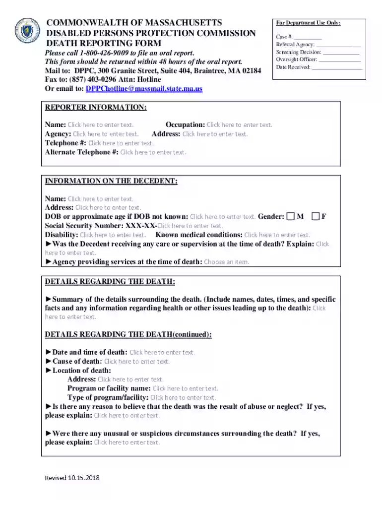 Dppc Reporting Form - Fill Online, Printable, Fillable Preview on Page 1