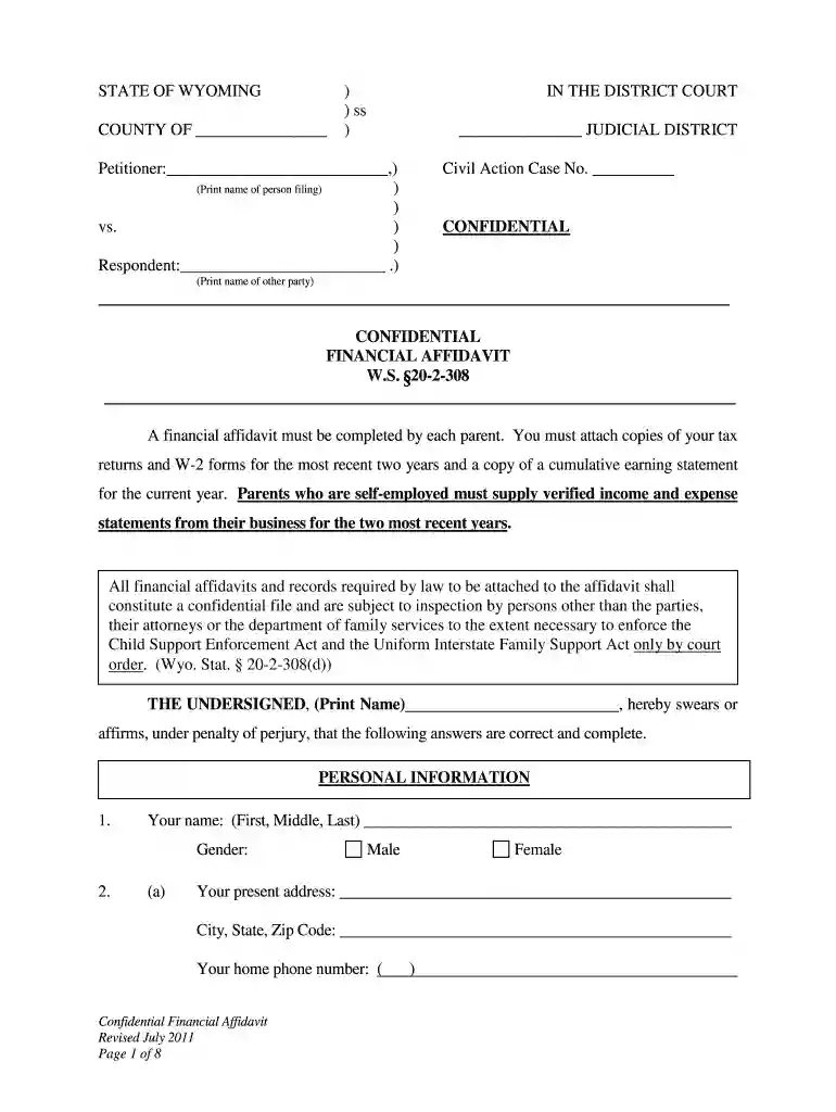 wyoming confidential Preview on Page 1