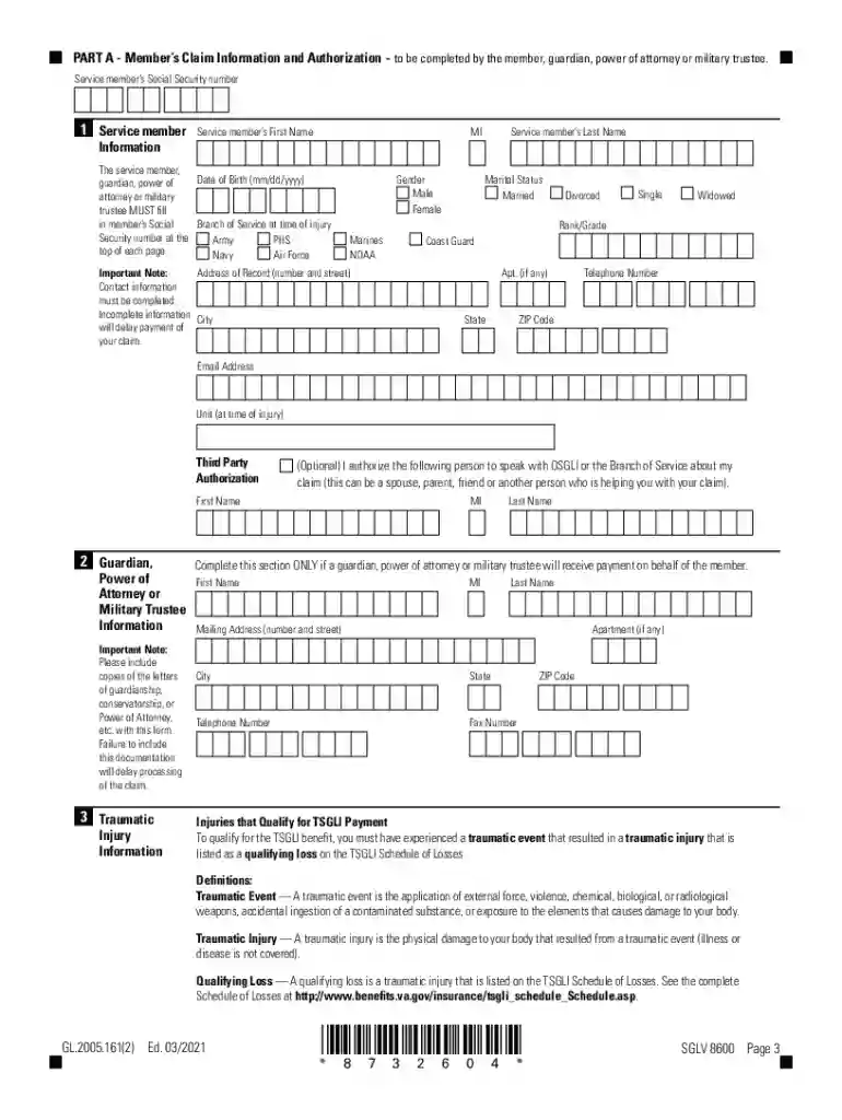 tsgli schedule of losses Preview on Page 1