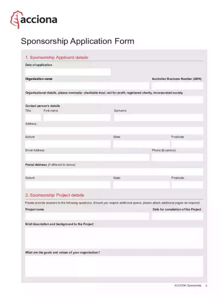 acciona energy company canada application form Preview on Page 1