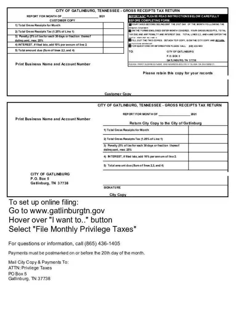 tax city gatlinburg printable Preview on Page 1