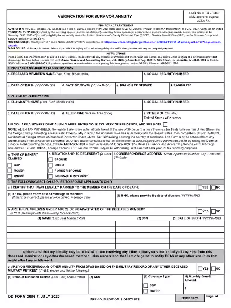 dd form 2656 7 Preview on Page 1