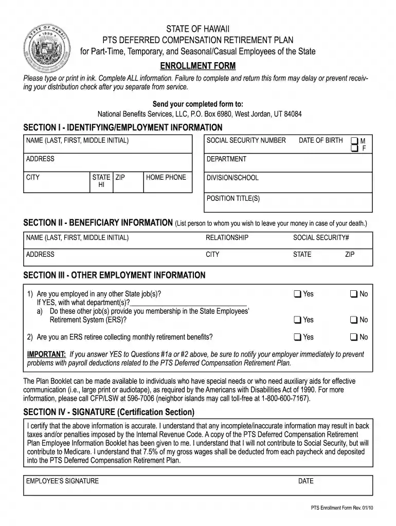 pts deferred compensation Preview on Page 1