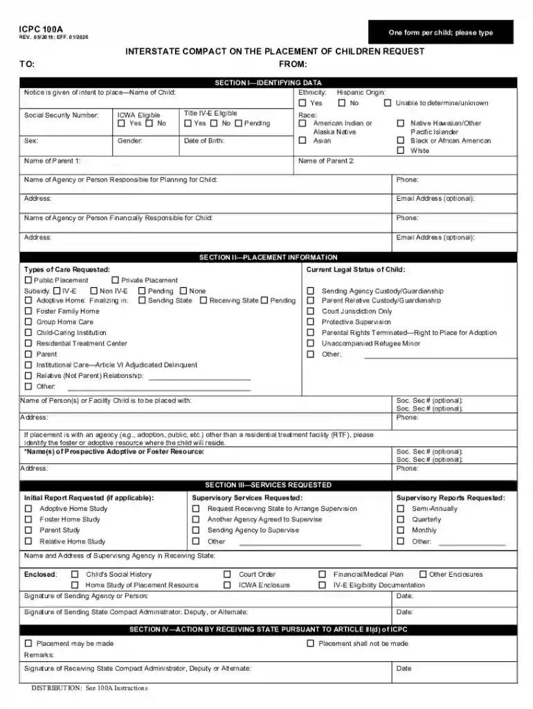 icpc 100b fillable form Preview on Page 1