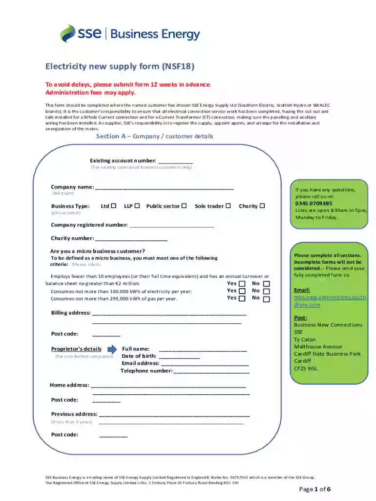 sse business login Preview on Page 1