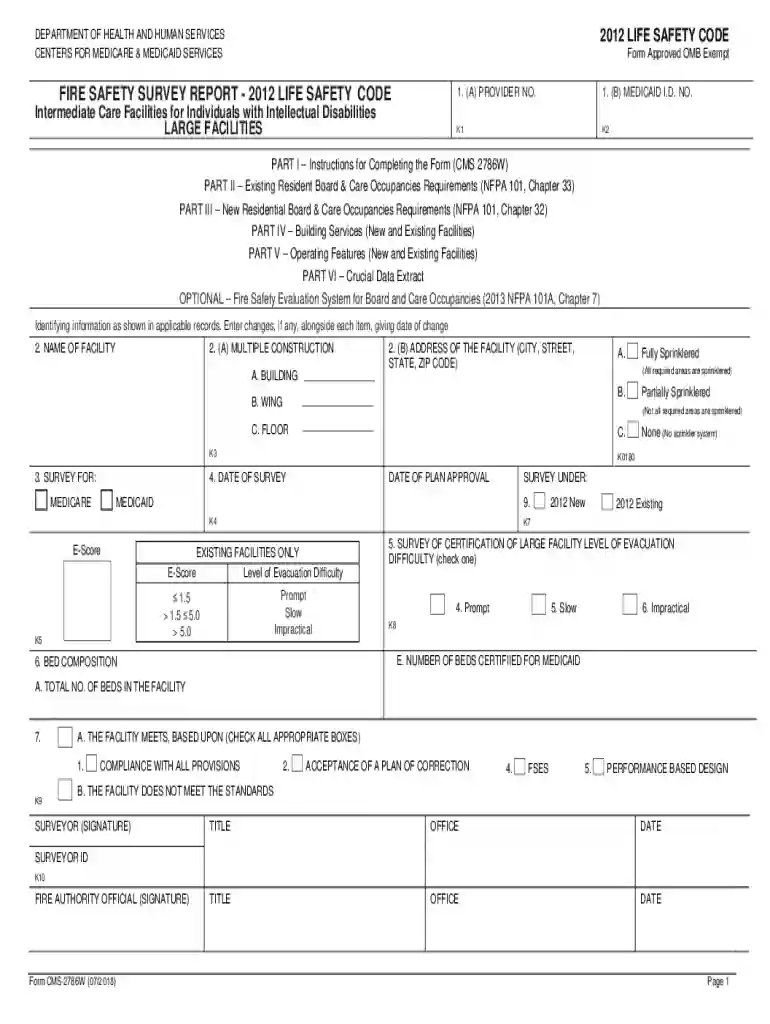 ahca life safety survey checklist Preview on Page 1