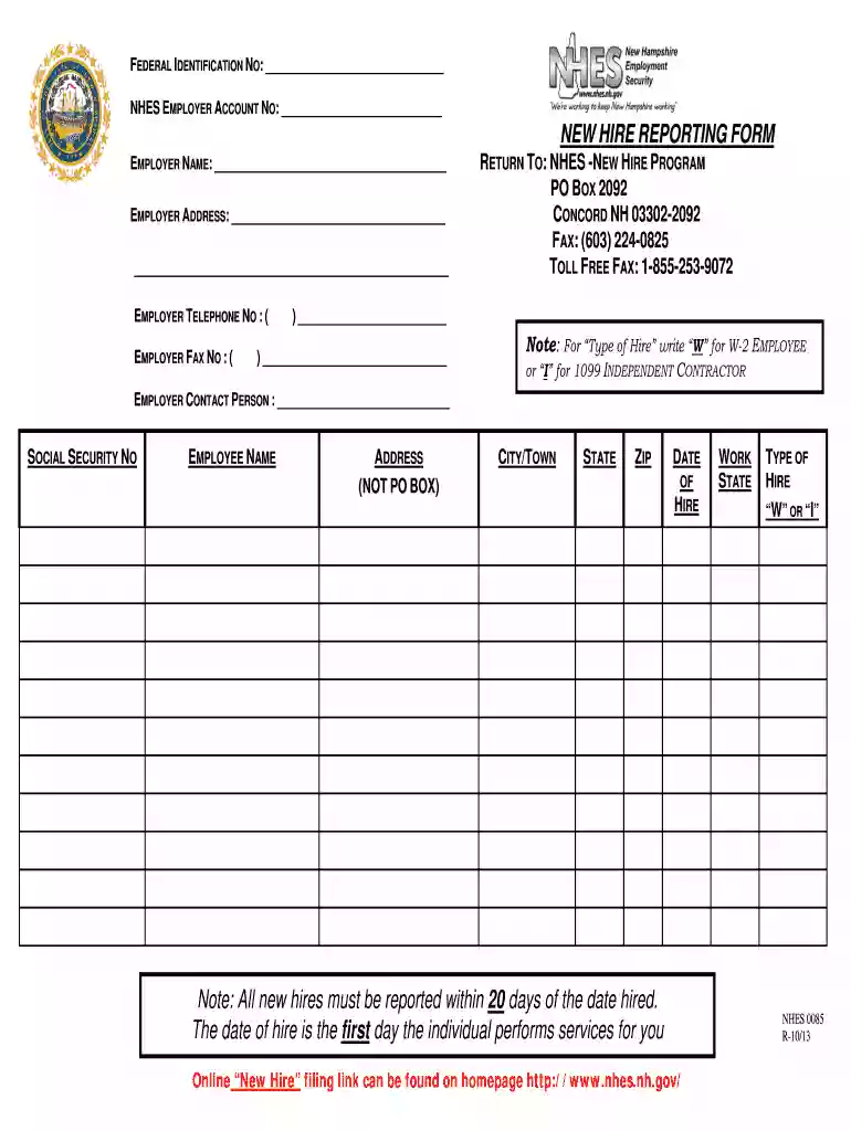 nh new hire reporting Preview on Page 1