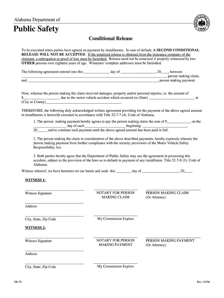form 59 Preview on Page 1